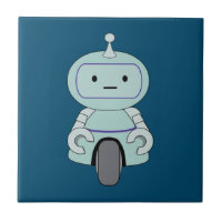 Niedliche Retro-Roboter-Illustration