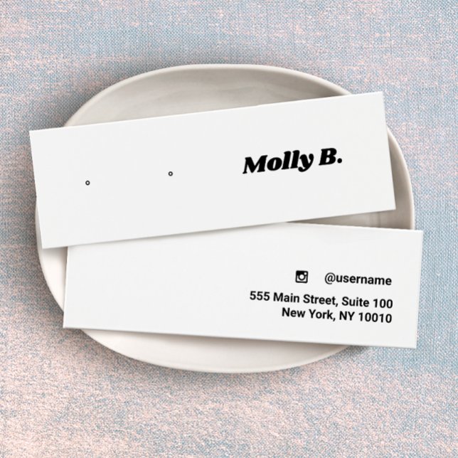 Niedliche Retro Stud Earring Juwelier Display Card (Von Creator hochgeladen)