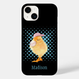 Niedliche Retro Vibes Chick Blown Pink Bubblegum Case-Mate iPhone 14 Hülle