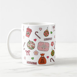 Niedliche Retro-Weihnachten Kaffeetasse