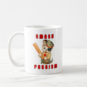 Niedliche Retro-Welpe - Schmutz Faschismus Kaffeetasse