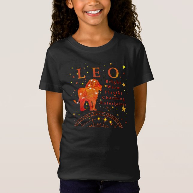 Niedliche Retro-Zodiac-Eigenschaften T-Shirt (Vorderseite)
