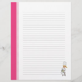 Niedliche Rezept-Seiten für Küchenbinder