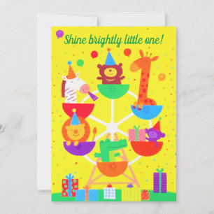 Niedliche Riesenräder Waldtiere Ankündigung