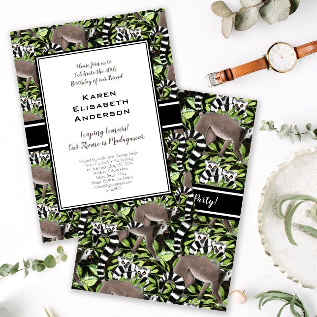 Niedliche Ringschwanzlemuren Madagaskar Jungle Par Einladung (Von Creator hochgeladen)