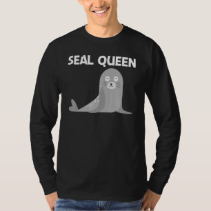 Niedliche Robbe für Frauen Mutter Seelöwe Zoo Tier T-Shirt