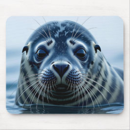 Niedliche Robbe Nahaufnahme Mousepad