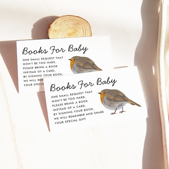 Niedliche Robin Book Request Enclosure Card Begleitkarte (Von Creator hochgeladen)