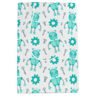 Niedliche Roboter-Geschenktasche Mittlere Geschenktüte