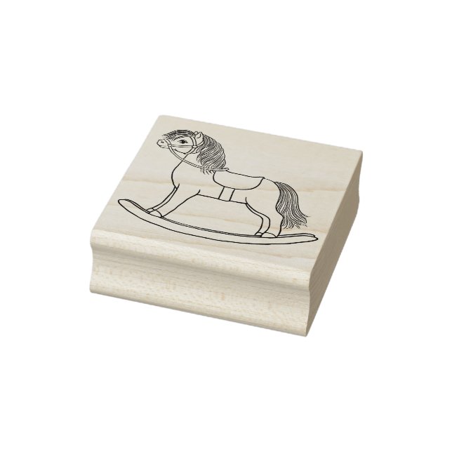 Niedliche Rocking Horst Rubber Briefmarke Gummistempel (Stempel)