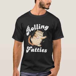 Niedliche Rollfatties Katze Funny Fat Kitten für K T-Shirt