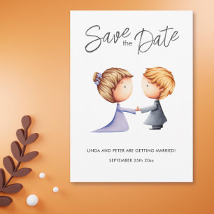 Niedliche romantische Hochzeit Save The Date
