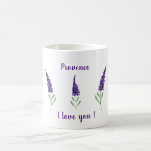 Niedliche romantische Provence I Liebe Sie Kaffee  Kaffeetasse