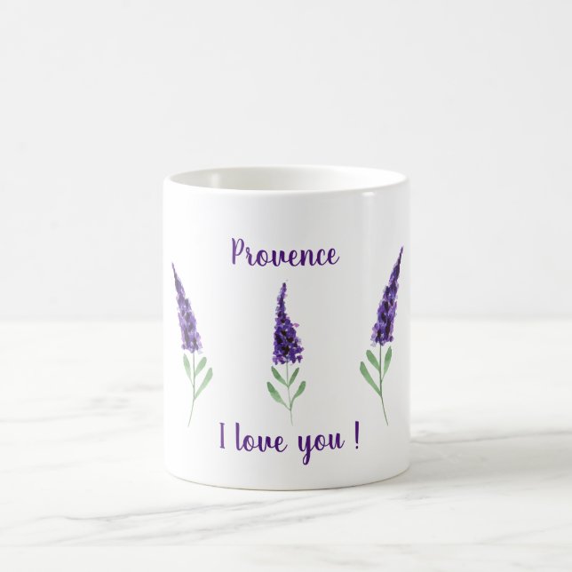 Niedliche romantische Provence I Liebe Sie Kaffee  Kaffeetasse (Mittel)
