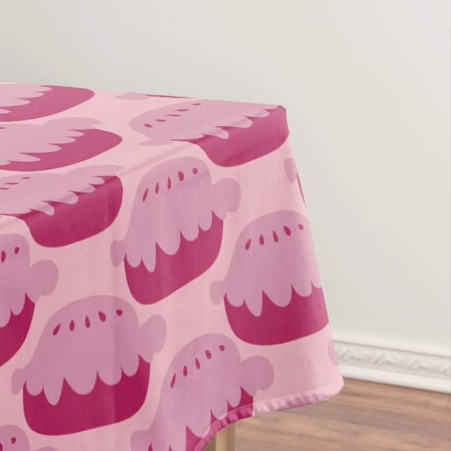 Niedliche rosa applie tischdecke (Beispiel)