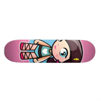 niedliche rosa Ballerina Skateboard