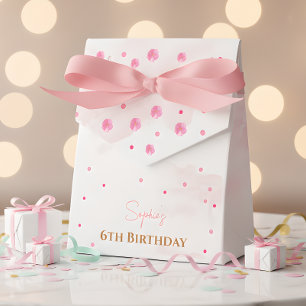 Niedliche rosa Ballerina und Ballons Geburtstag Geschenkschachtel