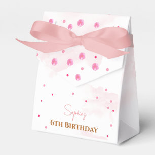 Niedliche rosa Ballerina und Ballons Geburtstag Geschenkschachtel