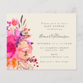 Niedliche, rosa Blumendusche