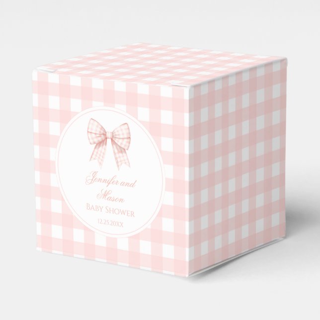Niedliche Rosa-Bug-Babydusche Geschenkschachtel (Vorderseite)