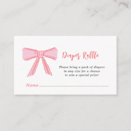 Niedliche Rosa Bugbrust Kinderdusche Windeln Raffe Begleitkarte