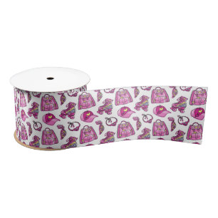 Niedliche Rosa Coole Girl-Dinge Satinband