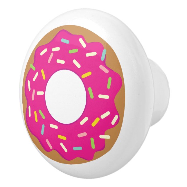 Niedliche, rosa Donut Tür und Schublade ziehen Knö Keramikknauf (Rechts)