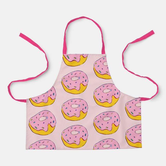 Niedliche Rosa Donuts für Jummy Schürze (Vorderseite)