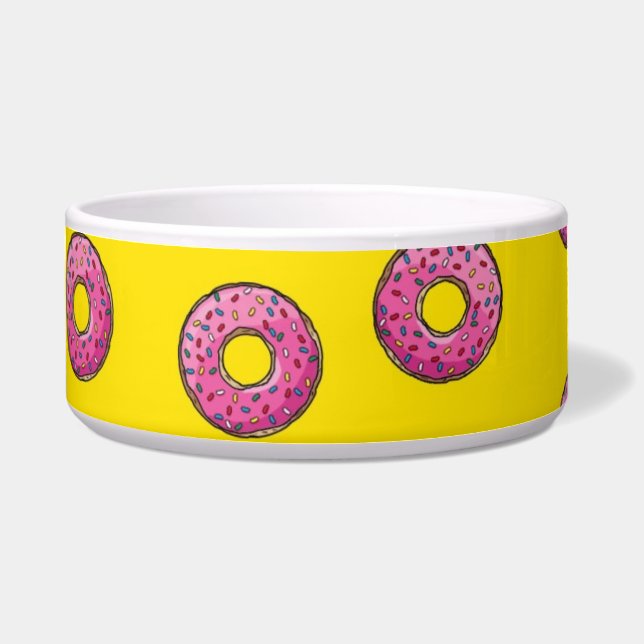 Niedliche Rosa Donuts Napf (Vorderseite)