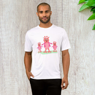 Niedliche rosa Fantasiewesen Whimsistische Außerir T-Shirt