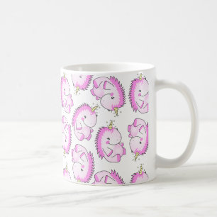 Niedliche rosa fette Unicorn-Tasse Kaffeetasse