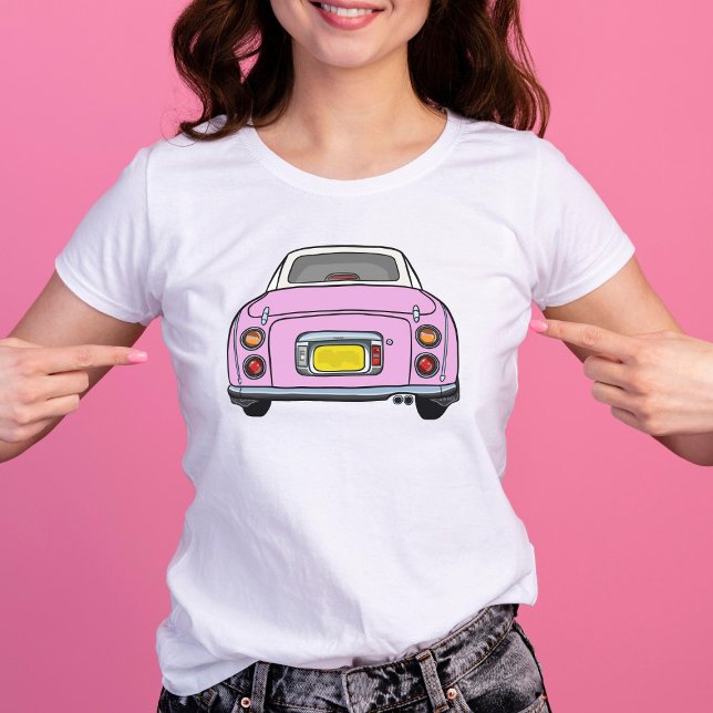 Niedliche rosa Figaro Autokennzahlen Grafik T-Shirt (Von Creator hochgeladen)
