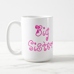 Niedliche rosa große Schwester-Tasse Tasse