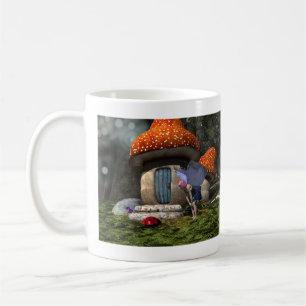 Niedliche Rosa-Haar-Fairy trifft Ladybug Kaffeetasse