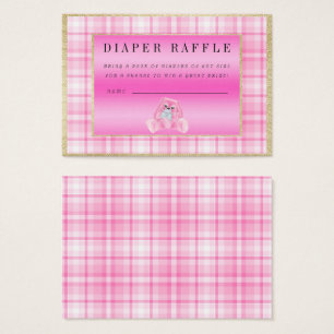 Niedliche rosa Häschen"Raffle-" Baby-Dusche
