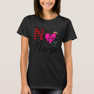 Niedliche rosa Herz-Schätzchen-Krankenschwester Fr T-Shirt