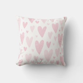 Niedliche rosa Herzen Baby Kinderzimmer Dekoration Kissen