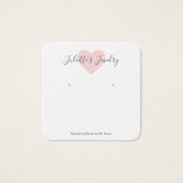 Niedliche, rosa Herzwurfkarte