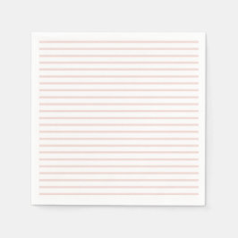 Niedliche, rosa, horizontale Streifen Serviette