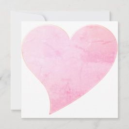 Niedliche rosa Karte des Herzens minimalistisch Va