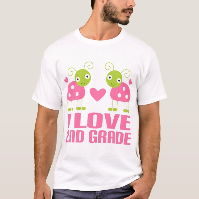 Niedliche rosa Liebe-2. Grad-Geschenk des T-Shirt (Vorderseite)