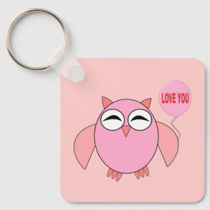 Niedliche rosa Liebe, die Sie selber besitzen Schlüsselanhänger