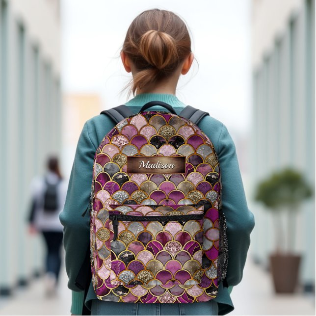 Niedliche, rosa, lila Goldmedaille Bedruckter Rucksack (Von Creator hochgeladen)