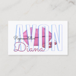 Niedliche Rosa Lippen Telefon Avon Visitenkarte