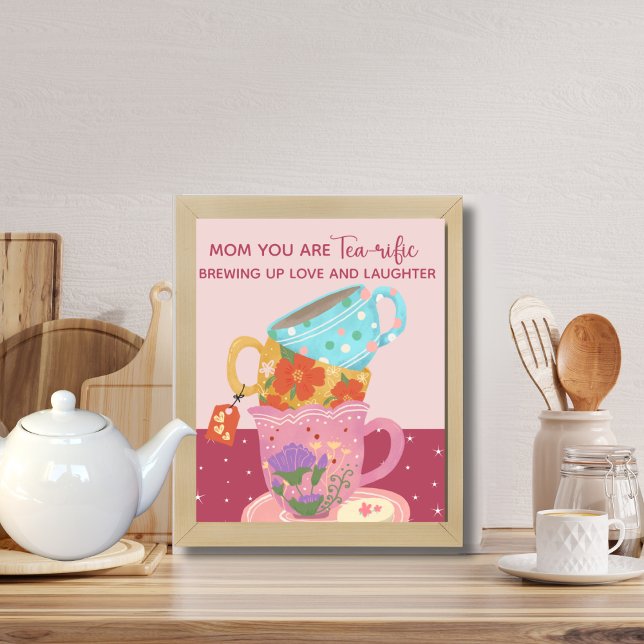 Niedliche rosa Mama Sie sind teesische Poster (Von Creator hochgeladen)