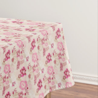 Niedliche rosa moderne Blume Muster High Top Turns Tischdecke