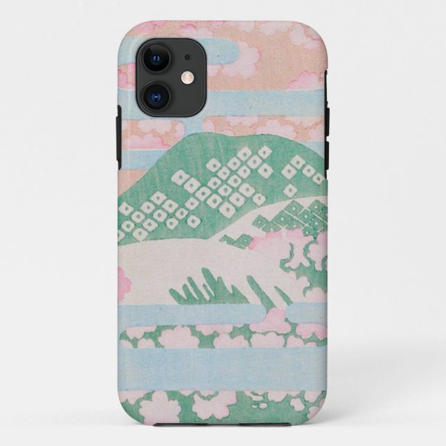 Niedliche rosa Pastellkunst Case-Mate iPhone Hülle (Rückseite)