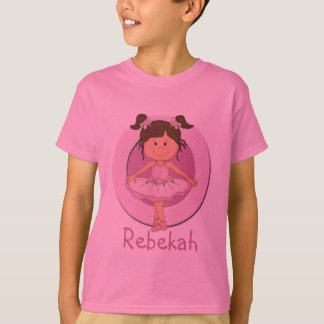 Niedliche rosa personalisierter Stern der T-Shirt