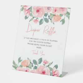 Niedliche Rosa-Pfennigfuchser-Kinderdusche-Windeln Sockelschild