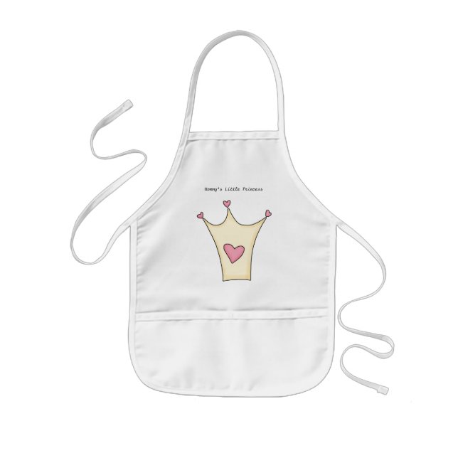 Niedliche rosa Prinzessin Apron Kinderschürze (Vorne)